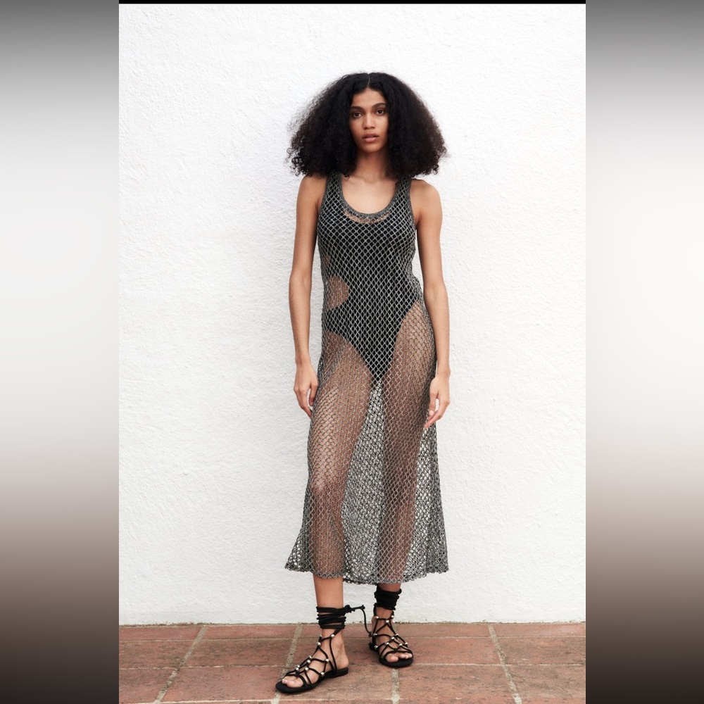 Zara Long Mesh Dress. BRAND NEW. With tag on